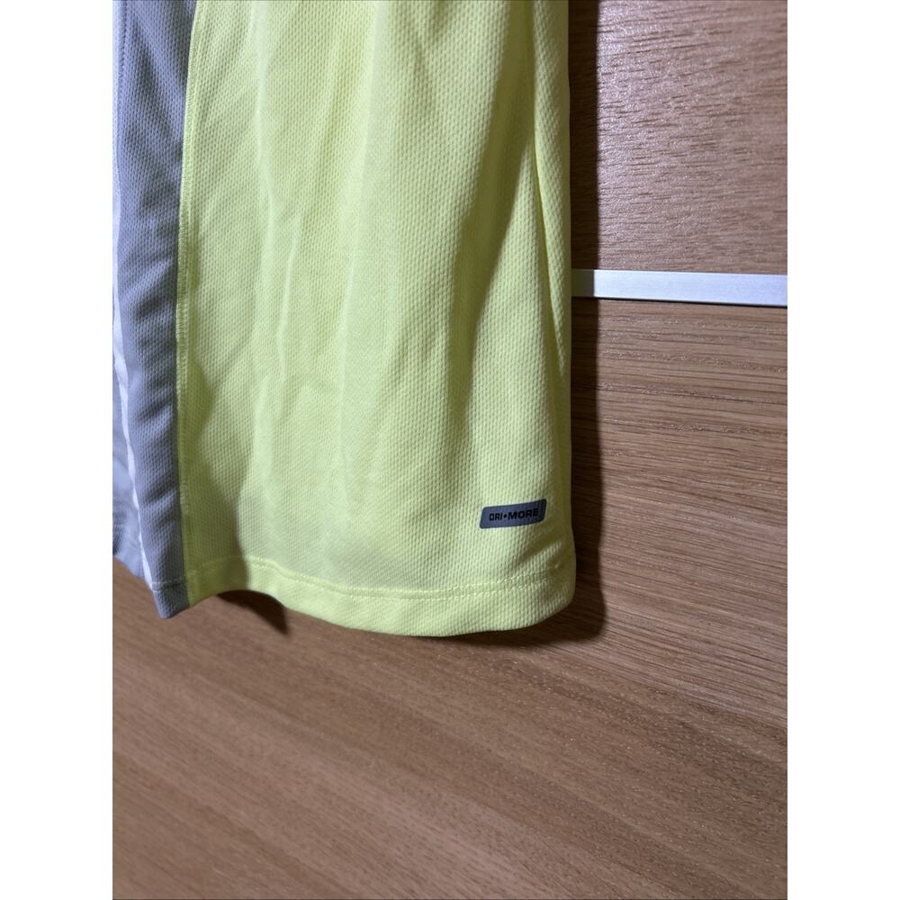 Danskin Now Dri More Women’s Sz L Short Sleeve Athletic Top Neon Yellow Stretch - Picture 3 of 6